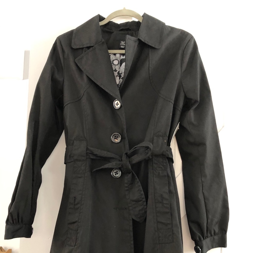 H & M New Black Spring coat